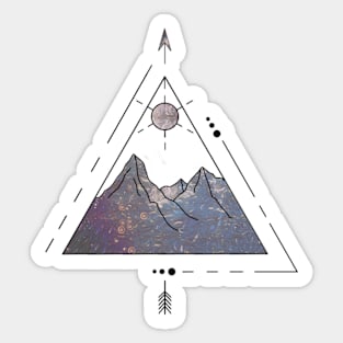 Indie mountain Sticker